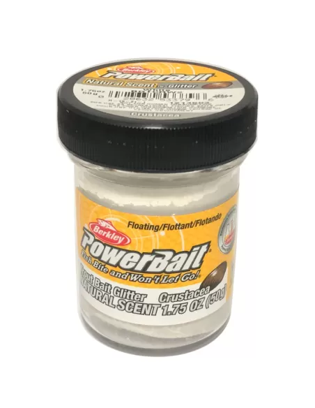 Berkley Powerbait Glitter Trout Bait White Crustacea Batter for White Trout