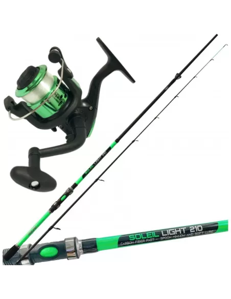Kit Spinning Light Special Spoon Canna Mulinello e Filo Kit da pesca All Fishing
