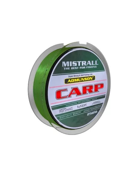 Mistrall Admuson Carp 250 mt Filo Mimetico Speciale Carpfishing Fili da pesca Mistrall
