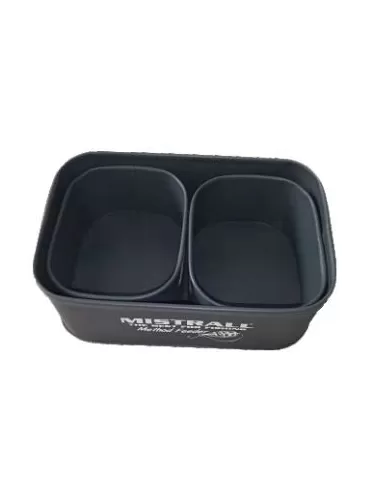 Mistrall Set 3 Vaschette Porta Esche e Accessori Accessori da pesca Mistrall