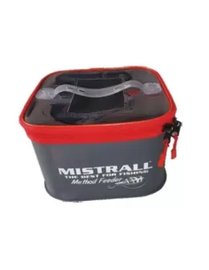 Mistrall Torba Borsa Rigida Impermeabile per Attrezzatura da Pesca 24x24x15 cm Borse da pesca Mistrall