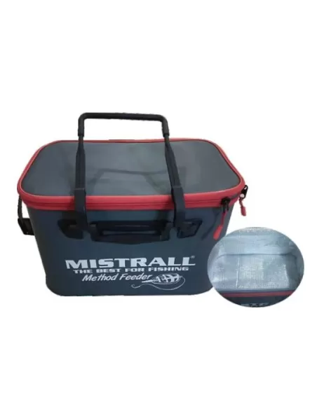 Mistrall Torba Borsa Rigida Impermeabile per Attrezzatura da Pesca 40x26x26 cm Borse da pesca Mistrall