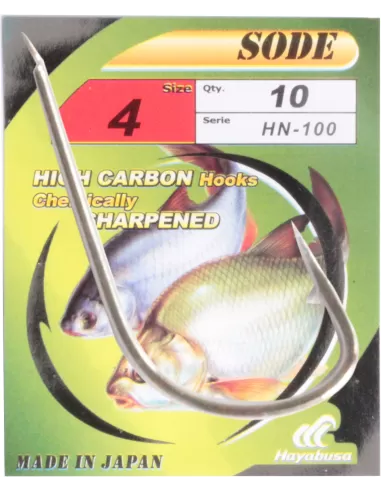 Hayabusa HN-100 Ami da Pesca High Carbon Micro Barb 10 pz Ami da pesca Hayabusa