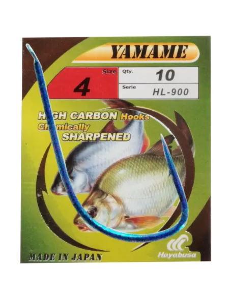 Hayabusa HL-900 Ami da Pesca Blu High Carbon Micro Barb 10 pz Ami da pesca Hayabusa