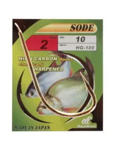 Hayabusa HG-100 Ami da Pesca Gold High Carbon Micro Barb 10 pz Ami da pesca Hayabusa