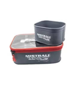 Mistrall Torba Borse Rigide Impermeabili per Attrezzatura da Pesca Set 3 pz Borse da pesca Mistrall