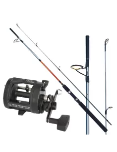 Kit Traina Costiera Canna Robusta 30 lb Mulinello Ccon Frizione a Stella 30 lb Kit da pesca All Fishing