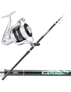 Kit Surfcasting Shakespeare Canna 4.20 Mulinello Salt con Filo Kit da pesca Mitchell
