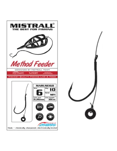 Mistrall Ami Legati Per la Pesca method Feeder 10 cm 10 Ami Ami legati Mistrall