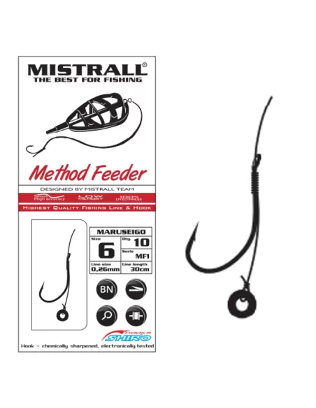 Mistrall Hooks Related To Fishing Method Feeder 30 cm