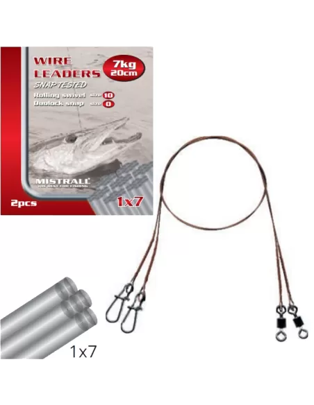 Mistrall Cavetti Acciaio 1x7 20cm Confezione da 2 pz Minuteria Mistrall