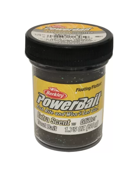 Berkley Powerbait Glitter Trout Bait Extra Scent Pasta Trote Nightcrawler with Glitter - fishing tackle