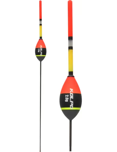 Kolpo Maine Galleggiante da Pesca in Pura Balsa Porta Starlite 3 mm Passante Galleggianti e bombarde Kolpo