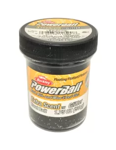 Berkley Powerbait Glitter Trout Bait Extra Scent Pasta Trote Black Esche da pesca Berkley