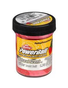 Berkley Powerbait Glitter Trout Bait Strawberry Dream Gusto Fragola Pastella per Trote Esche da pesca Berkley