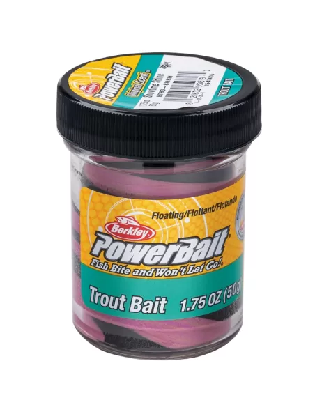 Berkley Powerbait Glitter Trout Bait Pastella per Trote Colore Showtime Shine Extra Scent Esche da pesca Berkley