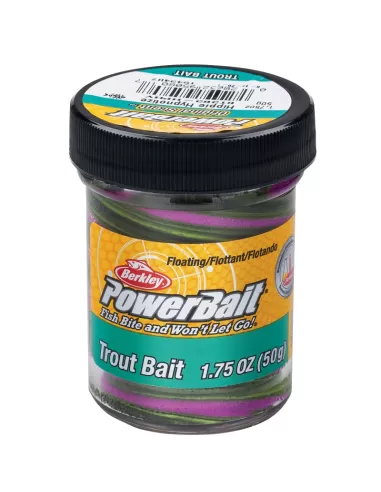 Berkley Powerbait Glitter Trout Bait Pastella per Trote Colore Hippie Hypnotize Extra Scent Esche da pesca Berkley