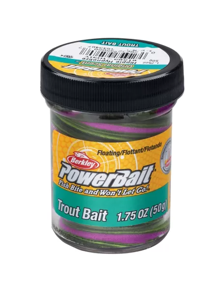Berkley Powerbait Glitter Trout Bait Pastella per Trote Colore Hippie Hypnotize Extra Scent Esche da pesca Berkley