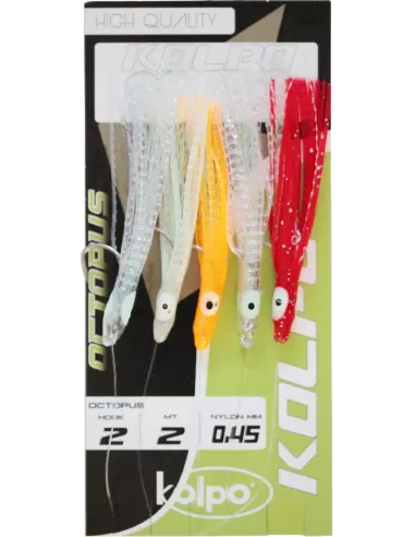 Kolpo Octopus 11.5 cm Montati con Amo Filosa 2 mt Esche Artificiali Kolpo