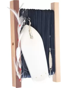kolpo Sinker Trolling 50 mt Divergente Montato con Piume  Esche Artificiali Kolpo