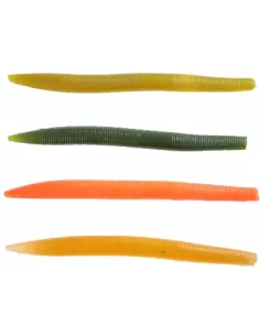 Kolpo Bass Worm Silicone Bait Black Bass Peach 13.5 cm 5 pcs