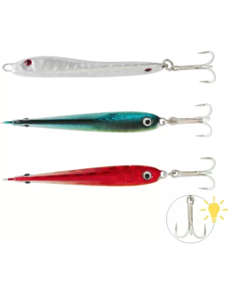 Kolpo Lead Fish Artificiale Piombato 21 gr Con Ancoretta Fluorescente Esche Artificiali Kolpo