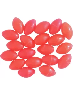 Kolpo Oval Beads Red Oval Beads Fluo 20pcs 