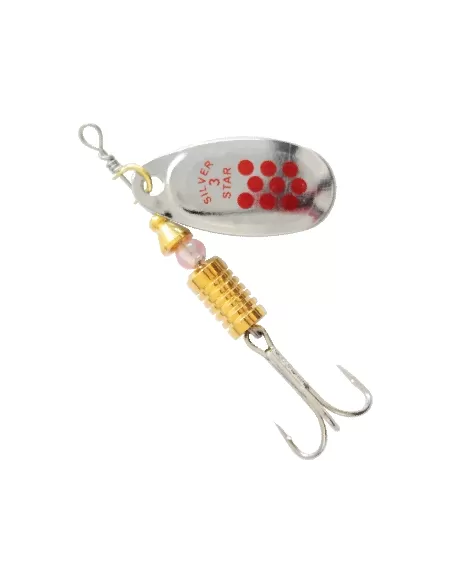 Kolpo Rotating Teaspoon Trout Silver Red Stitches