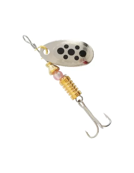 Kolpo Rotating Teaspoon Trout Silver BlackHeads