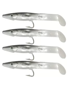 Kolpo Fantastic Eel Naturali Anguillina Siliconca con Amo 4 pz  Esche Artificiali Kolpo