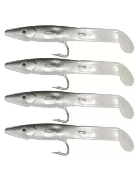 Kolpo Fantastic Eel Naturali Anguillina Siliconca con Amo 4 pz  Esche Artificiali Kolpo