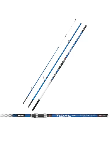 Penn Tidal Canne Surfcasting 4.20 mt 100 250 gr 3 sezioni in Carbonio 30T Canne da pesca Penn
