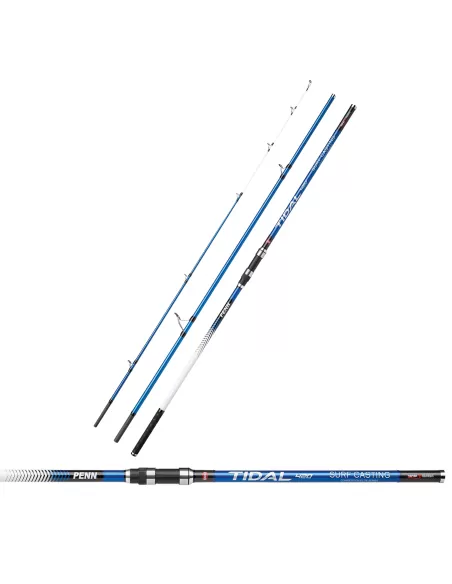 Penn Tidal Canne Surfcasting 4.20 mt 100 250 gr 3 sezioni in Carbonio 30T Canne da pesca Penn