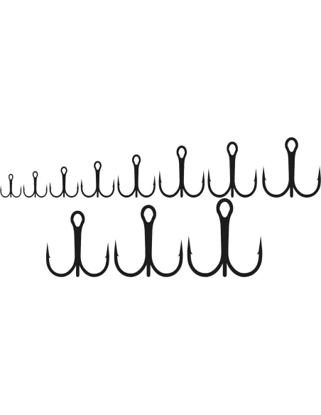 Lineaeffe Ancorette Black Nickeled con Occhiello Ami da pesca Lineaeffe