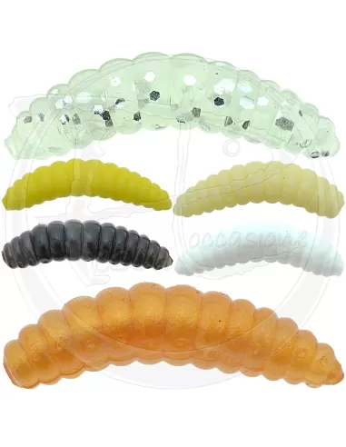 Nomura Crawler in Silicone Camole Pesca Trote 2 cm 0.35 gr Esche Artificiali Nomura