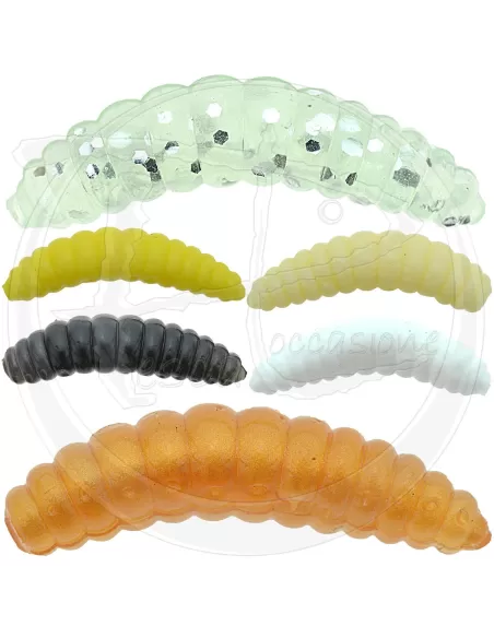 Nomura Crawler in Silicone Camole Pesca Trote 2 cm 0.35 gr Esche Artificiali Nomura