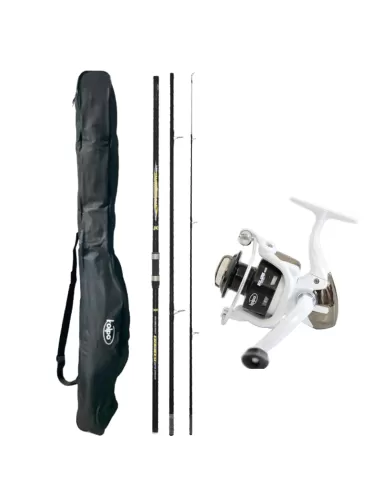 Kit da Pesca Surfcasting Canna tre Sezioni 4.20 Mulinello e Fodero Kit da pesca Kolpo
