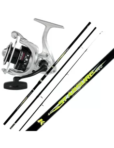 Kit Surfcasting Canna 3 sezioni Mulinello Con Bobina Alluminio Kit da pesca Tatler