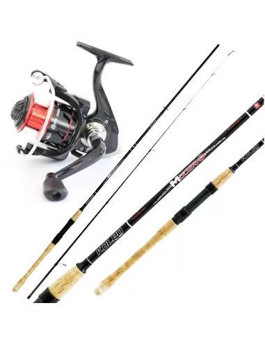 Kit Spinning Canna in Carbonio 2.10 Mulinello 6 bb Bobina in Alluminio Kit da pesca Kolpo