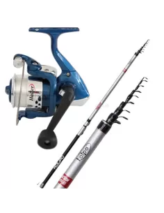 Kit Pesca Trota Lago Canna in Carbonio Mulinello e filo Kit da pesca Tatler