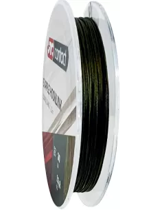 Jrc Contact Supple Hooklink Treccia a Trama Fitta 22 mt Colore Camo Fili da pesca Jrc