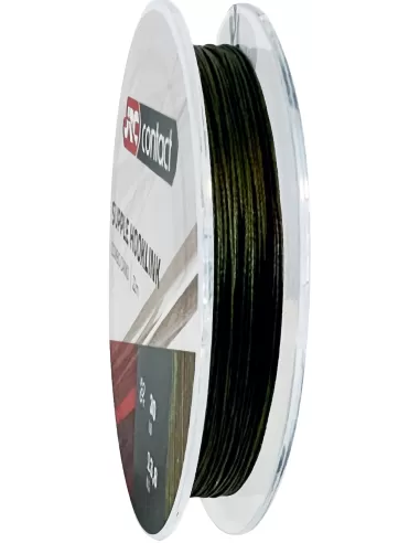 Jrc Contact Supple Hooklink Treccia a Trama Fitta 22 mt Colore Camo Fili da pesca Jrc