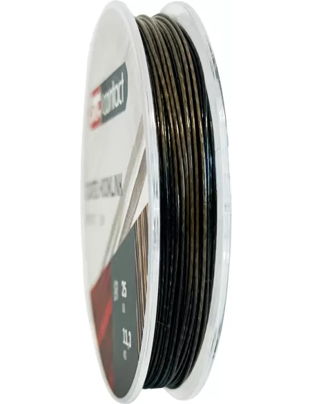 Jrc Contact Coated Hooklink Semi Stiff Colore Camo Brown 22 mt Fili da pesca Jrc