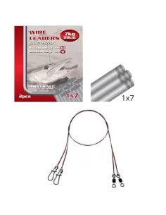Mistral Cavetti Acciaio 1x7 7 kg con Girella Rolling e Moschettone 2pz Minuteria Mistrall