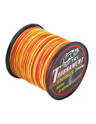 Filo da Pesca Try Tournament Bobina da 707 584 396 mt Orange Fili da pesca Sele