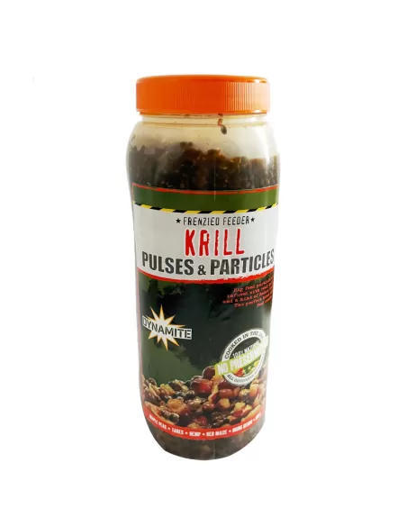 Dynamite Frenzied Feeder Krill Pulses Particles con Robin Red 2.5 lt Esche da pesca Dynamite