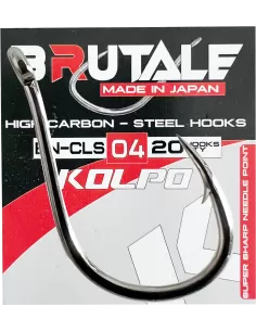 Kolpo Brutale BN-CLS Ami da Pesca Carbonio Con Occhiello Altissima Tenuta 20 pz Ami da pesca Kolpo