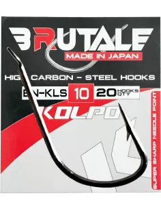 Kolpo Brutale BN-KLS Ami da Pesca Carbonio Black Nik Gambo Medio 20 pz Ami da pesca Kolpo