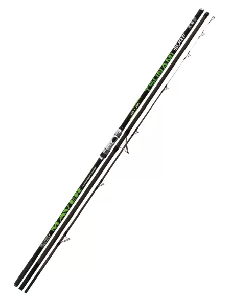 Maver Tsunami Canna da Pesca Surf con Anelli Fuji Low Rider 250 gr 4.20 mt Canne da pesca Maver