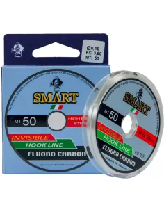 Smart Fluorocarbon 50 mt Totalmente Invisibile Ideale per Terminali Fili da pesca Maver